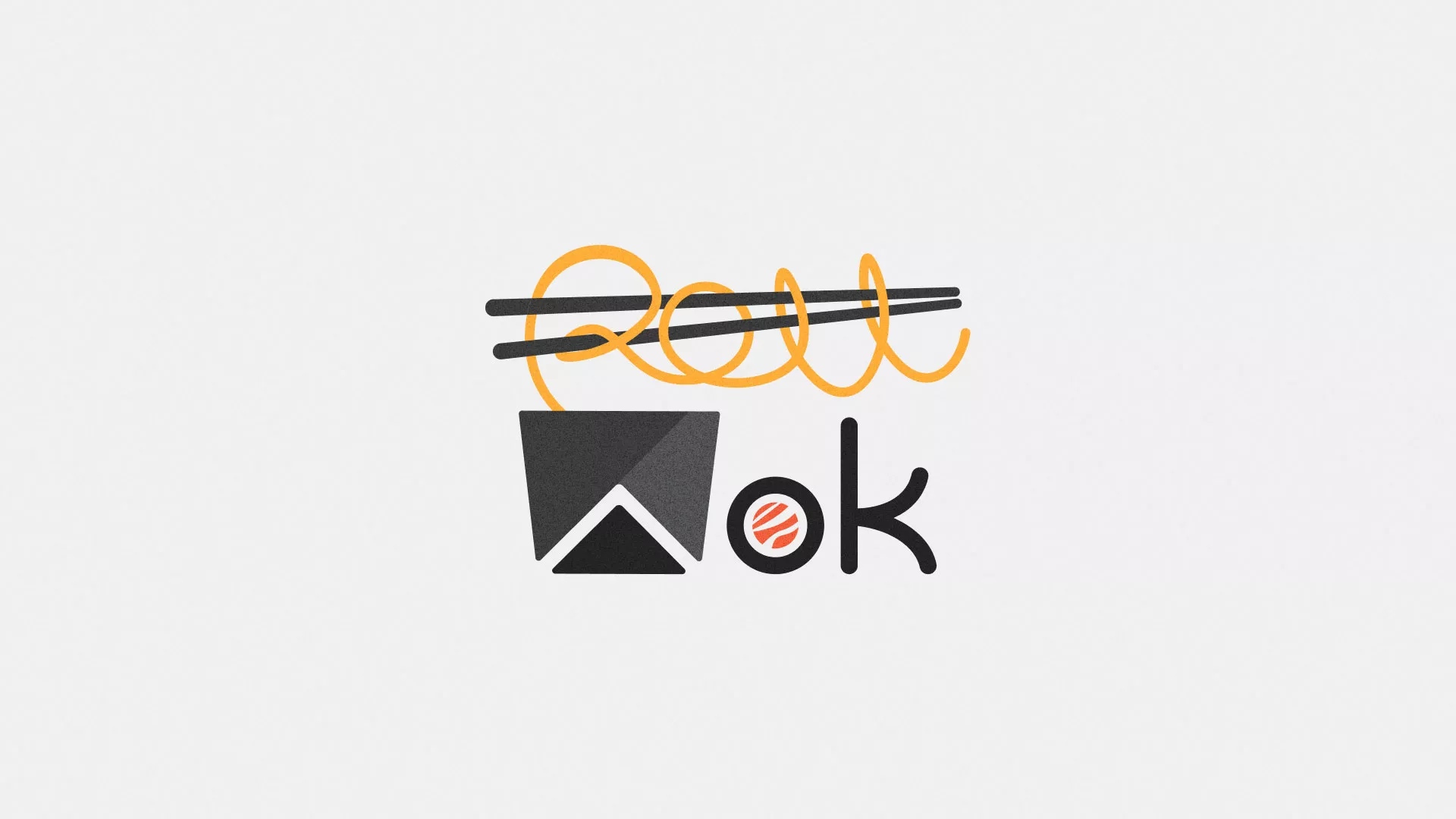 Разработка логотипа суши-бара «Roll Wok Club» в Калязине